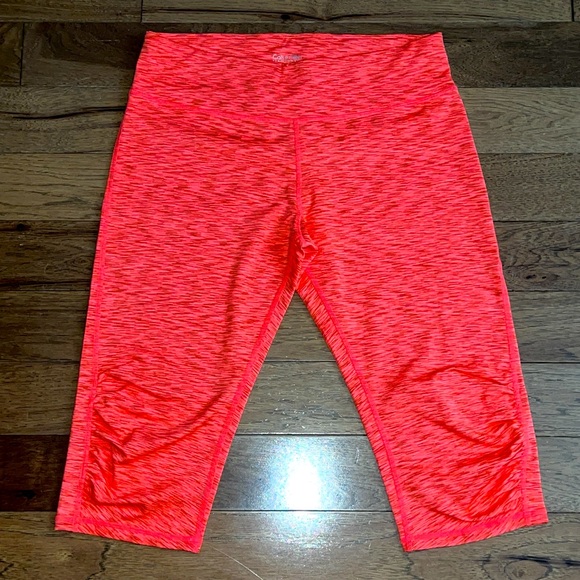 Calvin Klein Performance Pants - Calvin Klein Performance Leggings Pink and Orange